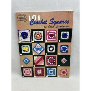 101 Crochet Squares Jean Leinhauser American School of Needlework 1216 Pattern
